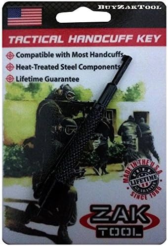 Zak Tool Handcuff Key Polymer Finish, Black ZT14P