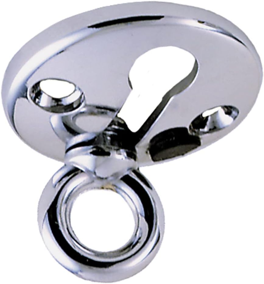 Perko 1299DP0CHR Chrome-Plated Fender Lock - 3/8" Eye x 1-1/2" OD Flange