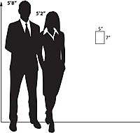 AZAR DISPLAYS Clear Acrylic Self Adhesive Wall Sign Holder Frames - Pack of 10