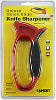Lansky Deluxe Quick Edge Knife Sharpener with Replaceable Carbide Element (Red) - LSTCN