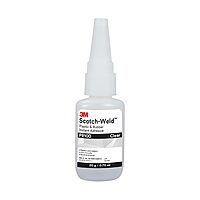 3M Scotch-Weld Plastic & Rubber Instant Adhesive PR100, Clear, Low Viscosity, Fast Handling Time and Cure