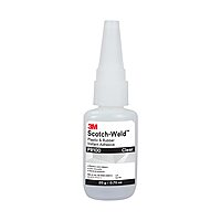 3M Scotch-Weld Plastic & Rubber Instant Adhesive PR100, Clear, Low Viscosity, Fast Handling Time and Cure