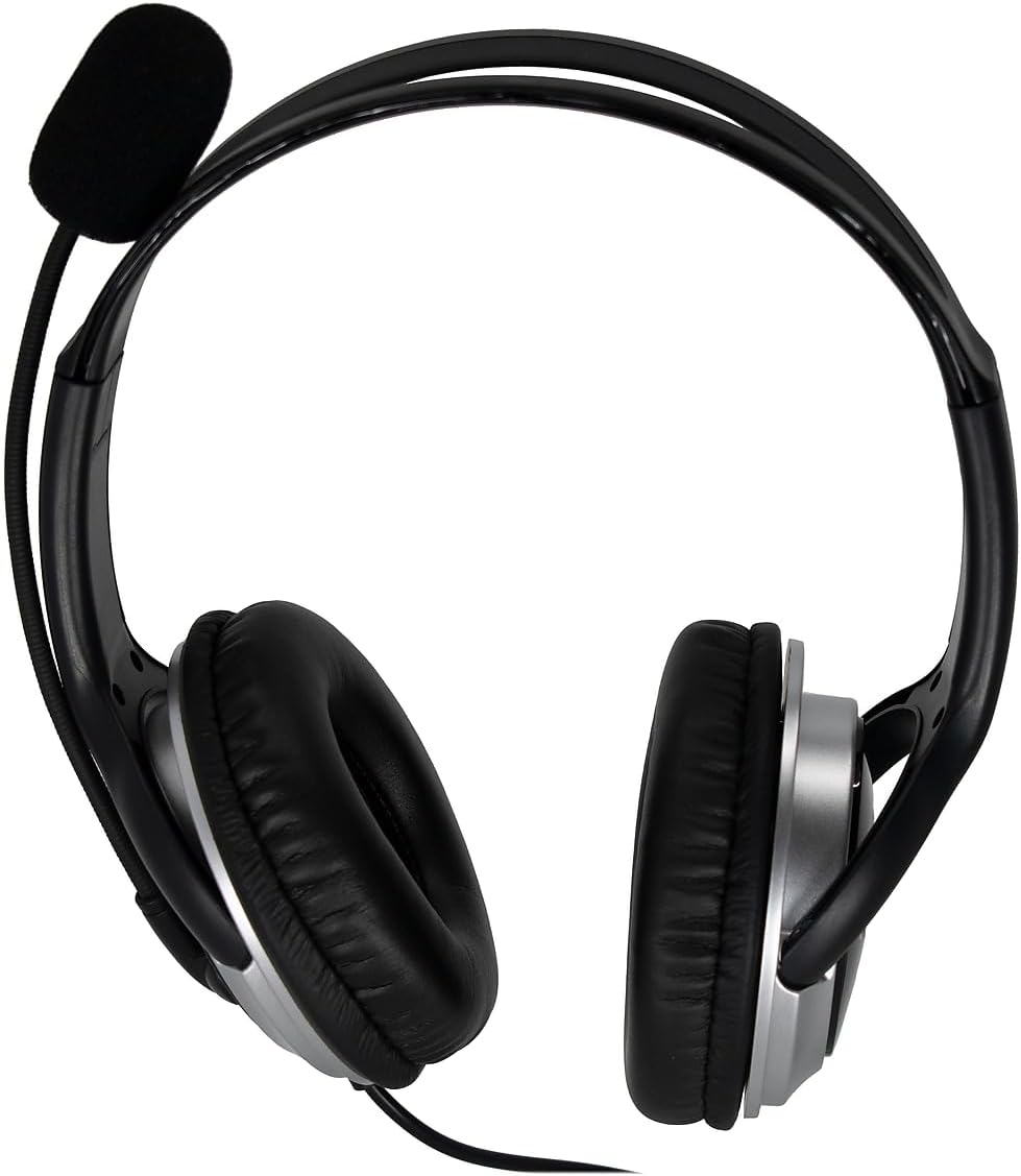 Spracht USB Headset for Softphone for PC/Mac, Comfortable and Durable Large Ear Cushions with Bendable Microphone Arm