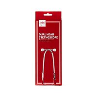 Medline MDS926206 Dual-Head Stethoscope - Latex-Free - Red