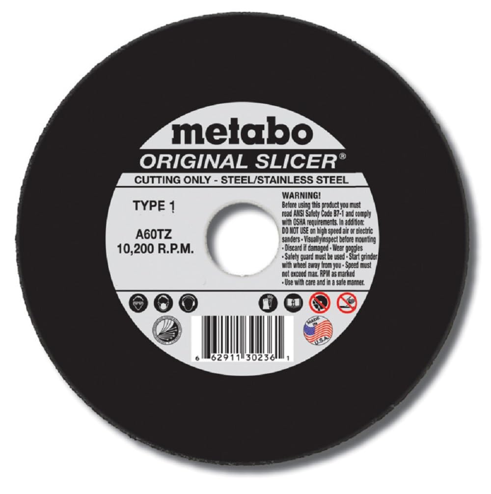 Metabo - Application: Steel/Stainless Steel - 4 1/2" x .040" x 7/8" - A60TZ Original Slicer (655331000)