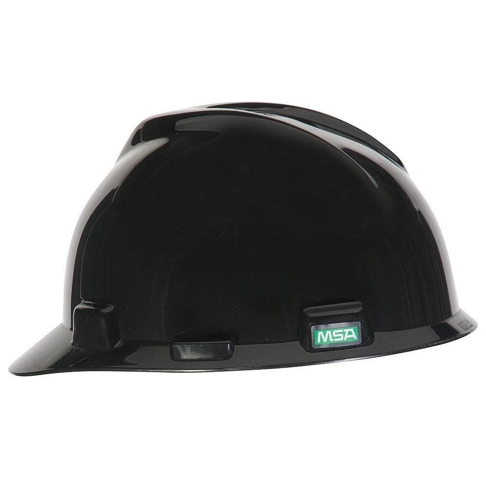 MSA 492559 V-Gard Cap Style Safety Hard Hat With Fas-Trac III Ratchet Suspension | Polyethylene Shell
