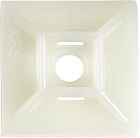 StarTech.com 100 Pack Cable Tie Mounts with Adhesive Tape for 0.21 in. (5.5 mm) Wide Ties - Nylon/Plastic Zip Tie Mounts - Electrical/Network Cable Wrap Mounts / 94V-2 Fire & UL Rated TAA (CBMCTM3)