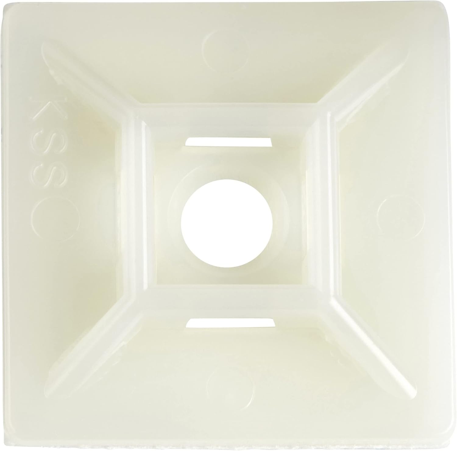 StarTech.com 100 Pack Cable Tie Mounts with Adhesive Tape for 0.21 in. (5.5 mm) Wide Ties - Nylon/Plastic Zip Tie Mounts