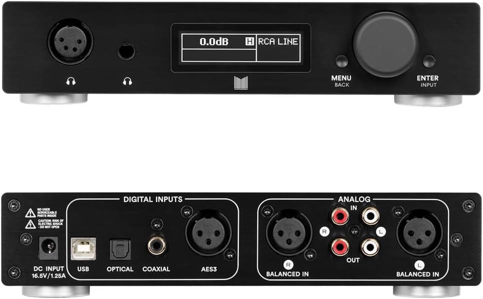 Monolith Desktop Balanced Headphone Amplifier and ESS Sabre DAC with THX AAA Technology, Dirac Virtuo, MQA