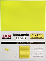 JAM PAPER Mailing Address Labels - Self-Adhesive Rectangular
