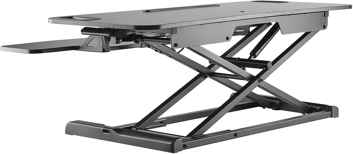 Amer EZriser36 Height Adjustable sit/Stand Desk Computer Riser, Dual Monitor Capable