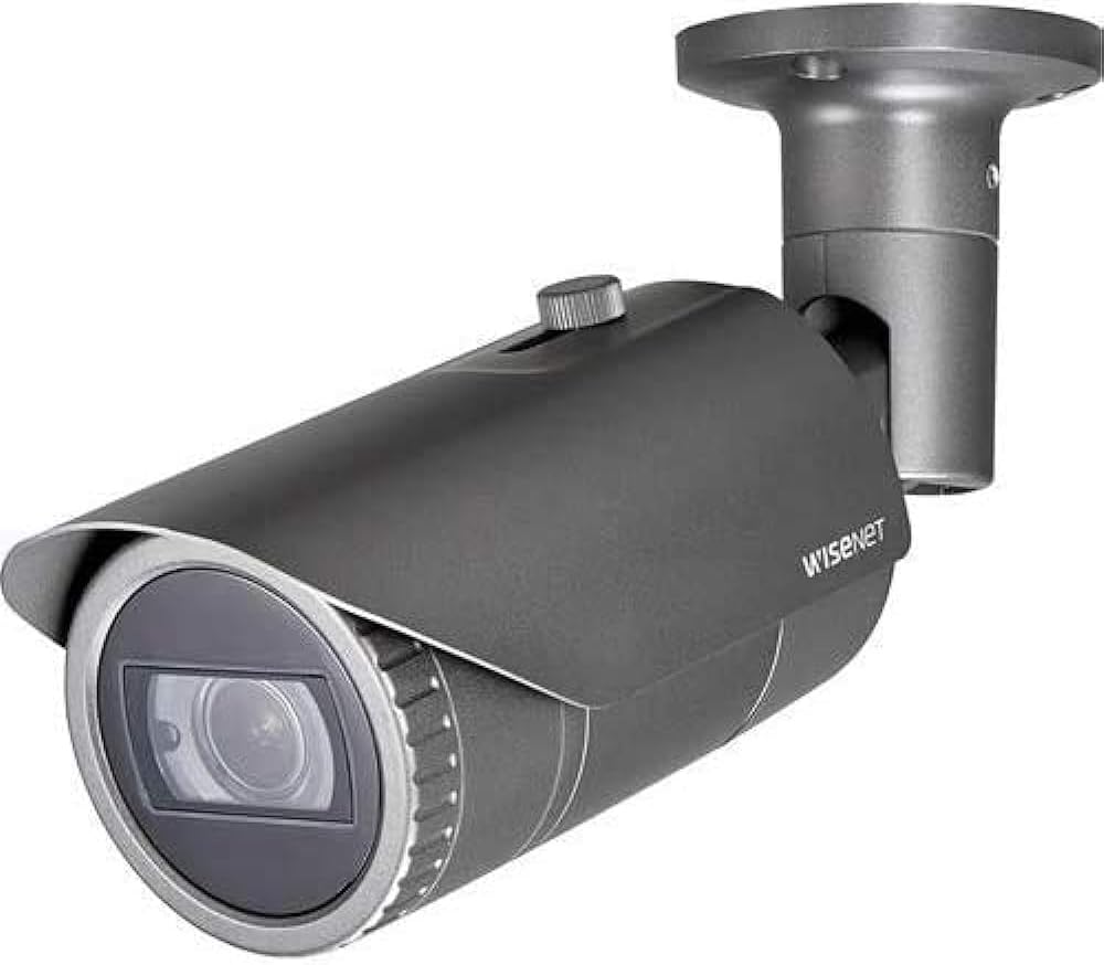 Wisenet QNO-8080R 5 Megapixel Outdoor Network Camera - Bullet - 98.43 ft Infrared Night Vision - H.265, H.264