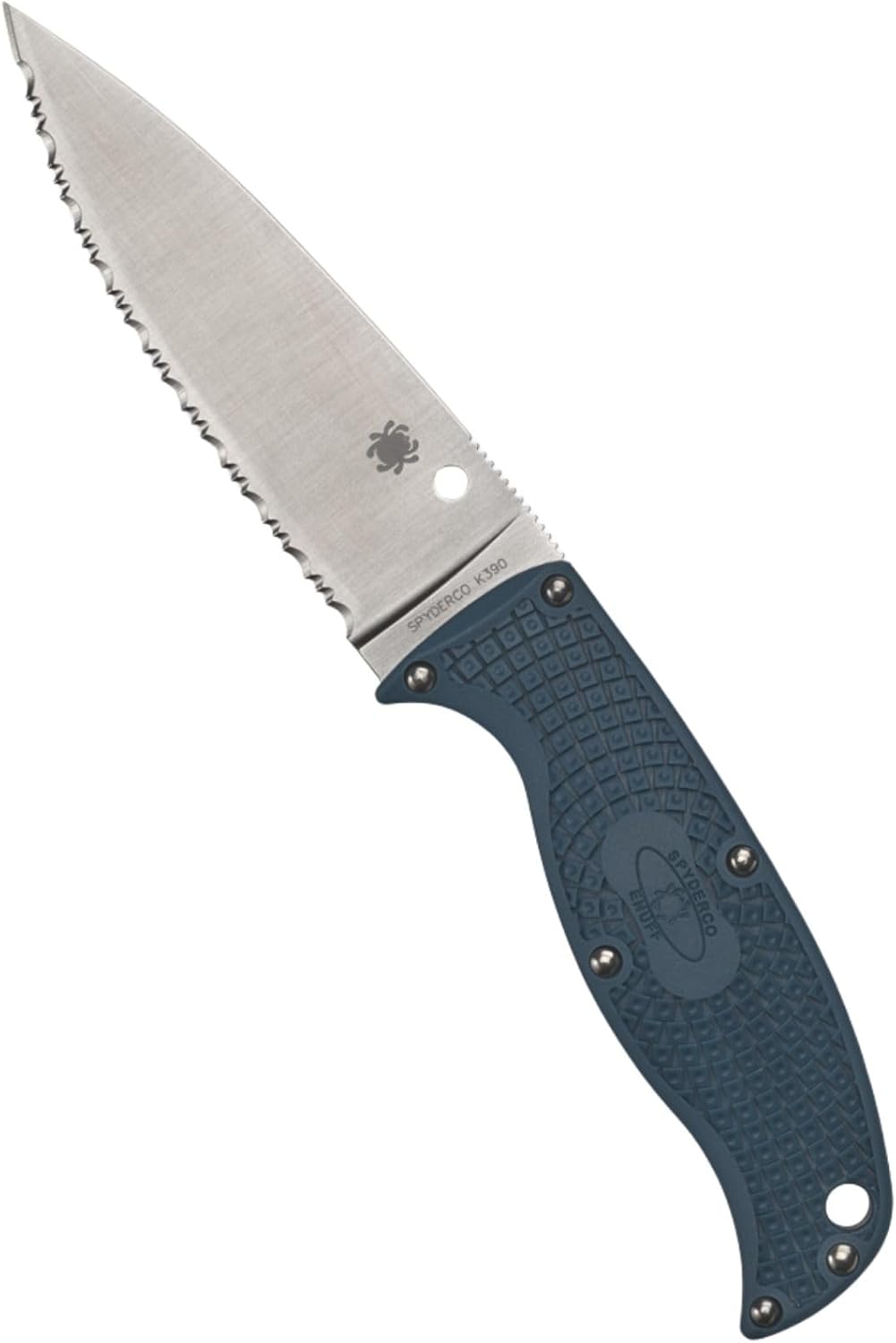 SPYDERCO Enuff 2 Fixed Blade Knife with FRN Handle and Polymer Sheath