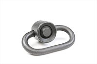 BRAVO COMPANY USA Gunfighter QD (Quick Detach) Heavy Duty Sling Swivel Flush Plunger Black, 2-Pack