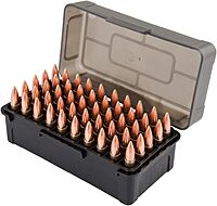 Caldwell Ammo Box with Removable Lid, 50 Round Capacity, 5 Pack, for Outdoor, Range, Shooting, Competition