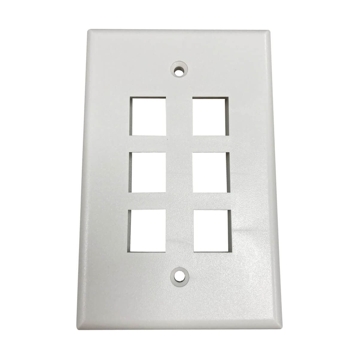 Tripp Lite Safe-IT Single-Gang Keystone Wall Plate, Ivory