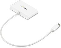 StarTech.com 3 Port USB C Hub withGigabit Ethernet USB Type C to 3 x USB-A Multi Port USB 3.0 Hub for MacBook Pro