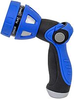 HoseCoil Thumb Lever Nozzle w/Metal Body & Nine Pattern Adjustable Spray Head