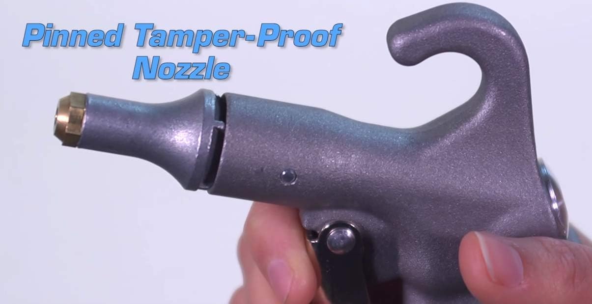 Guardair Jet Guard 74S Safety Air Blow Gun 74S Air Cone Nozzle Protects Against Chip Fly-Back Aluminum Body, 6.63 INCH
