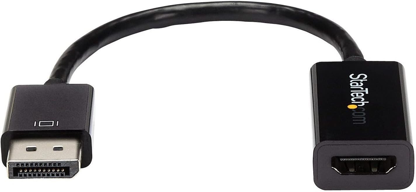 StarTech.com DP2HD4KS DisplayPort to HDMI 4K Audio/Video Converter 4K30Hz 4K HDMI Single