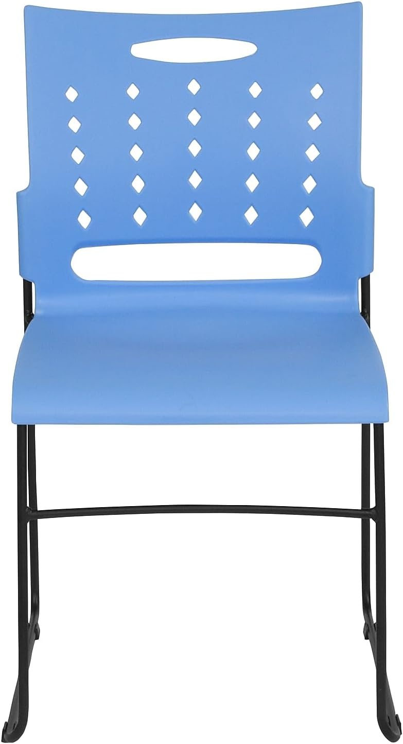 Flash Furniture HERCULES Series 881 lb. Capacity Sled Base Stack Chair with Air-Vent Back