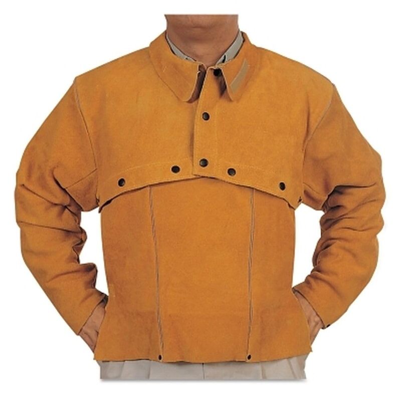 BEST WELDS 902-Q-2-2XL - Leather Cape Sleeves, Snaps Closure, 2X-Large, Golden Brown