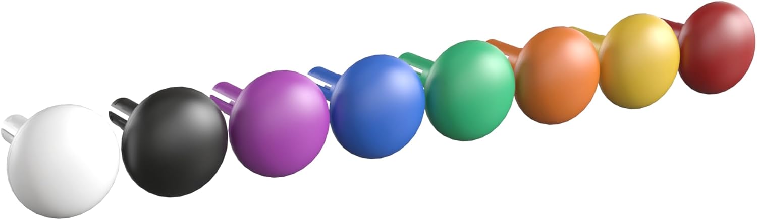 Flash Furniture Bright Beginnings Commercial 64-Piece Jumbo Peg Accessory Pack For Modular STEAM Walls, Multicolor