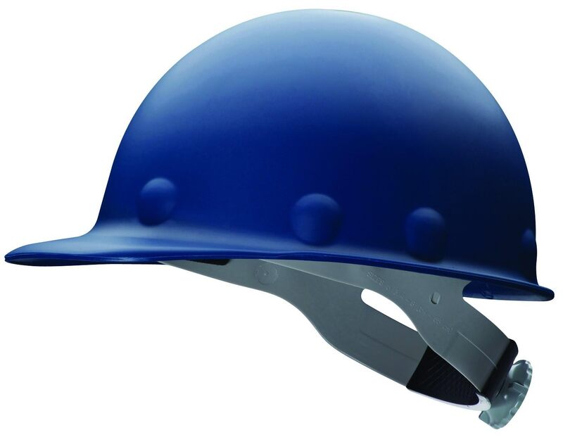 Fibre-Metal by Honeywell P2A Hard Hat with 8-Point Ratchet Suspension, Injection Molded Fiberglass, Blue (P2HNRW71A000)