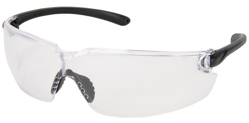 Crews BL010 BlackKat Safety Glasses Clear Uncoated Lens (12 Pair)