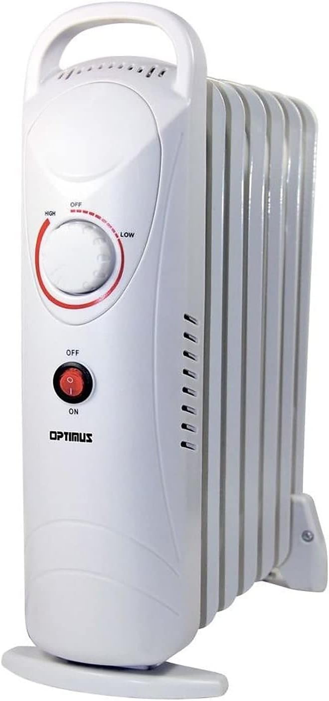 Optimus H-6003 700W Portable Oil-Filled Radiator Heater, 16 x 6 x 15 inches