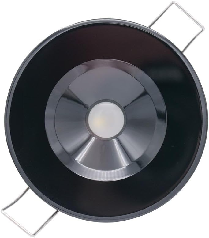 Lumitec Illusion Flush Mount LED Down Light - Spectrum RGBW - Warm White - Black Housing