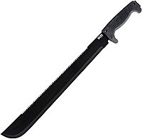 SOG Sogfari 13" or 18" Stainless Steel Survival Machete Knives | Saw on The Back of The Blade, Textured Handle, Nylon Sheath