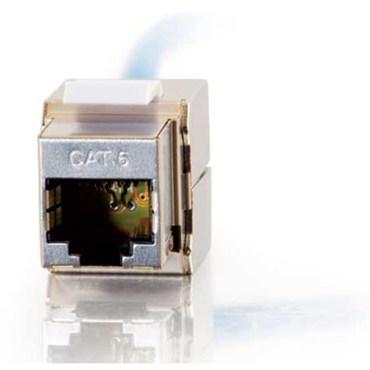 C2G/Cables to Go 35212 Cat6 RJ45 UTP Shielded 180º Keystone Jack