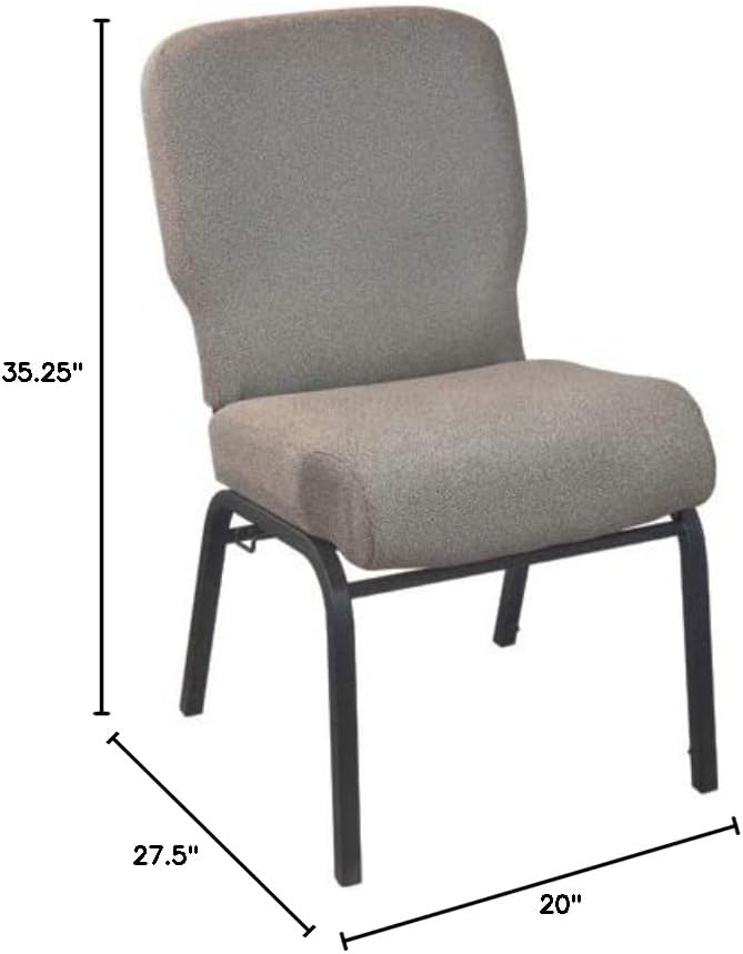 Flash Furniture Advantage Signature Elite Tan Speckle Church Chair - 20 in. Wide