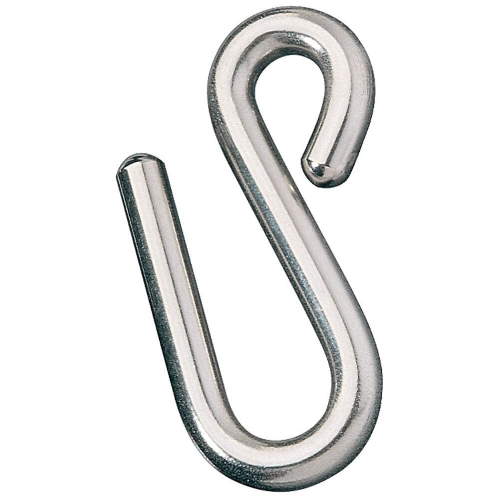 19/32" Opening, 316 Stainless Steel Electropolished S-Hook