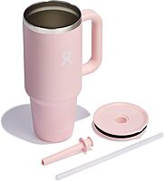Hydro Flask Travel Tumbler with Handle, Lid and Straw - Insulated Stainless Steel
