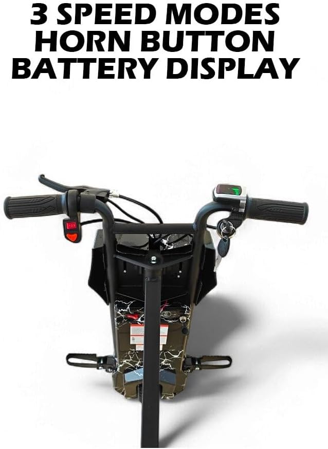 WINDHORSE [Electric Stunt Drifting Scooter for Kids & Adults] – 250W Brushless Motor | 36V 4Ah Battery | 360° Spin | Bluetooth Speaker | Adjustable Frame | 3-Speed Modes