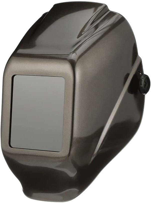 Welding Helmet: Black, Thermoplastic, Shade 10, Ratchet Adjustment