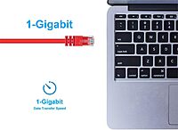 Monoprice Cat6 24AWG UTP Ethernet Patch Cable - Snagless RJ45, 550MHz, Pure Bare Copper