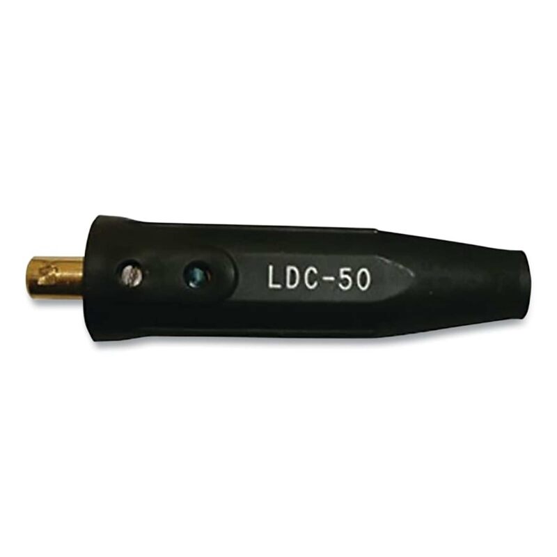 Lenco 05433 LDC-50 Black Male Dinse Style Cable Connector