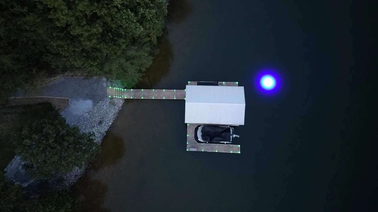 HYDRO GLOW SeaFloor Underwater Dock Light (Anchored To Bottom)