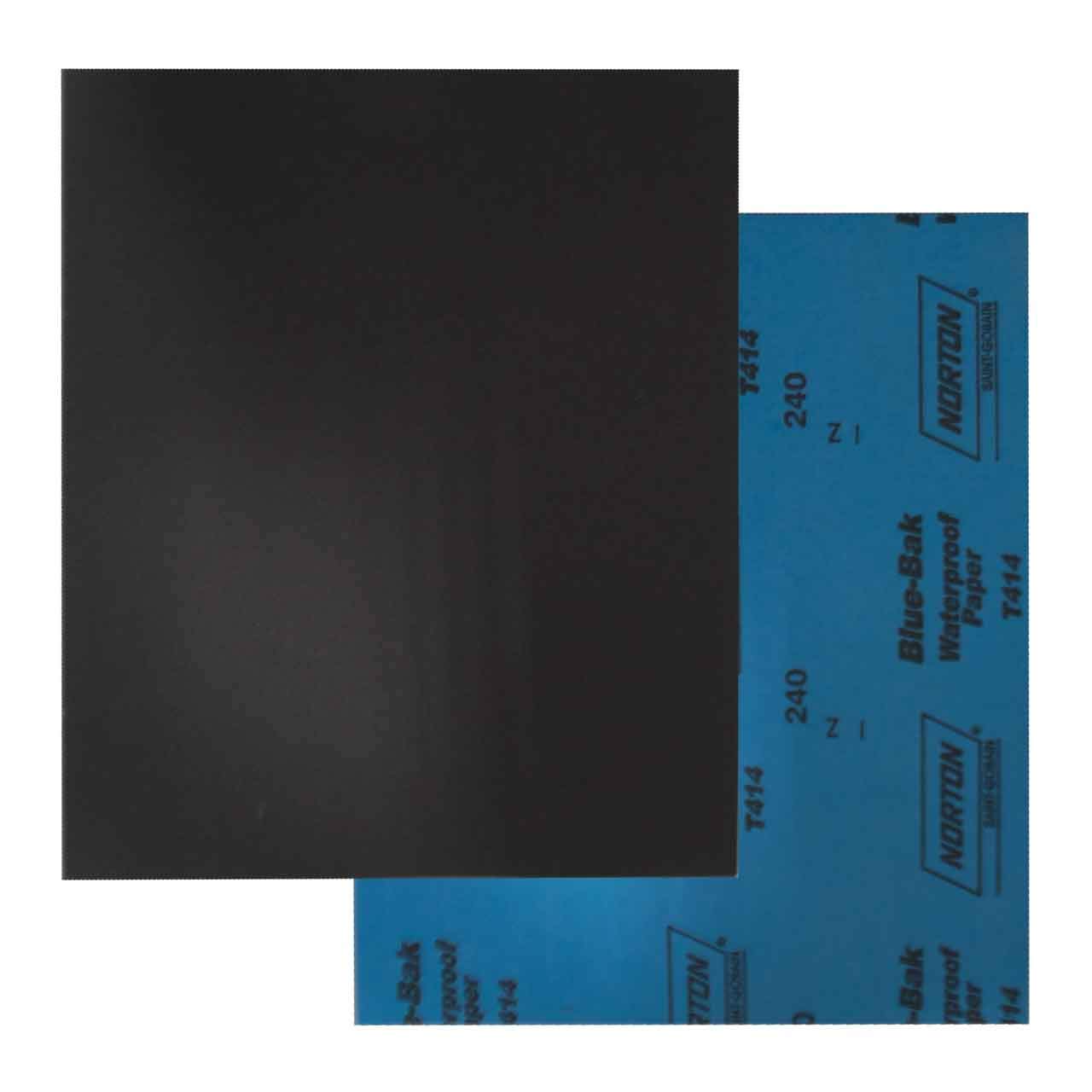 Norton 66261139366 11"x9" 240-a Grit T414 Blue-bak Waterproof