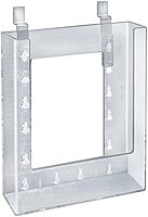 Azar Displays 252344 6.25" W X 1.25" D X 7.875" H Bi-Fold Size Slatwall Brochure Holder (10 Pack)