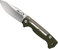 Cold Steel AD-15 3.5" S35VN Steel Ultra-Sharp Blade 5" G-10 Handle Tactical Folding Knife with Scorpion Lock and Pocket/Belt Clip OD Green