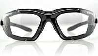 Bobster Renegade Sport Sunglasses Gloss Black Frame/Clear Photochromic Lens