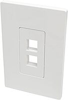 Tripp Lite Single-Gang Universal Keystone Wall Plate (N080 Series), White