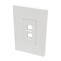 Tripp Lite Single-Gang Universal Keystone Wall Plate (N080 Series), White