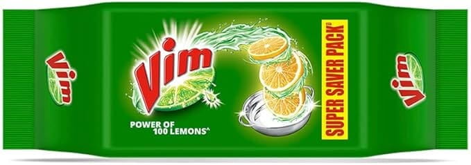 Vim Dishwash Bar - Lemon, 200 g (Pack of 4)