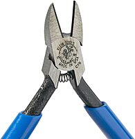 Klein Tools D257-4C Pliers, Diagonal Cutting Midget Electronics Pliers with Short Jaws and Beveled Cutting Edges