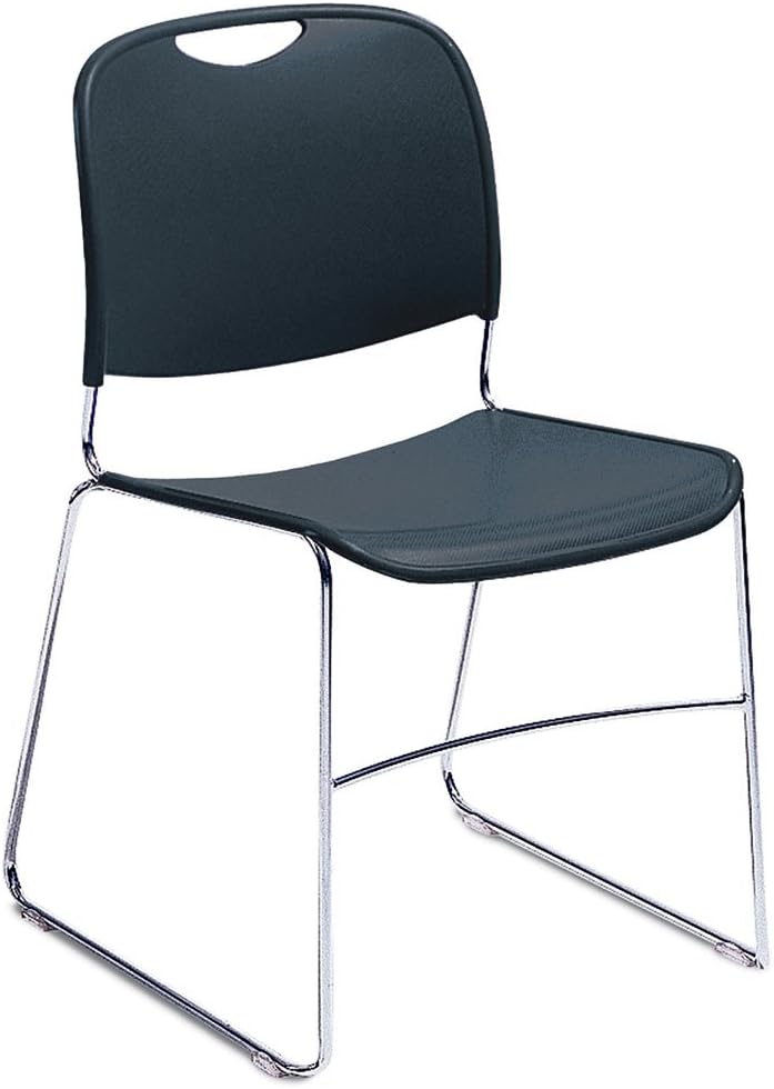 National Public Seating 8500 Stack Chair - Navy Blue